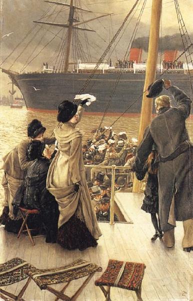 James Tissot Good-bye-On the Mersey Norge oil painting art